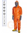 Buzo desechable Tychem 6000 F naranja -Tipo 3B, 4B, 5, 6-