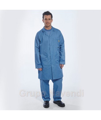 Pantalón ESD antiestático color azul