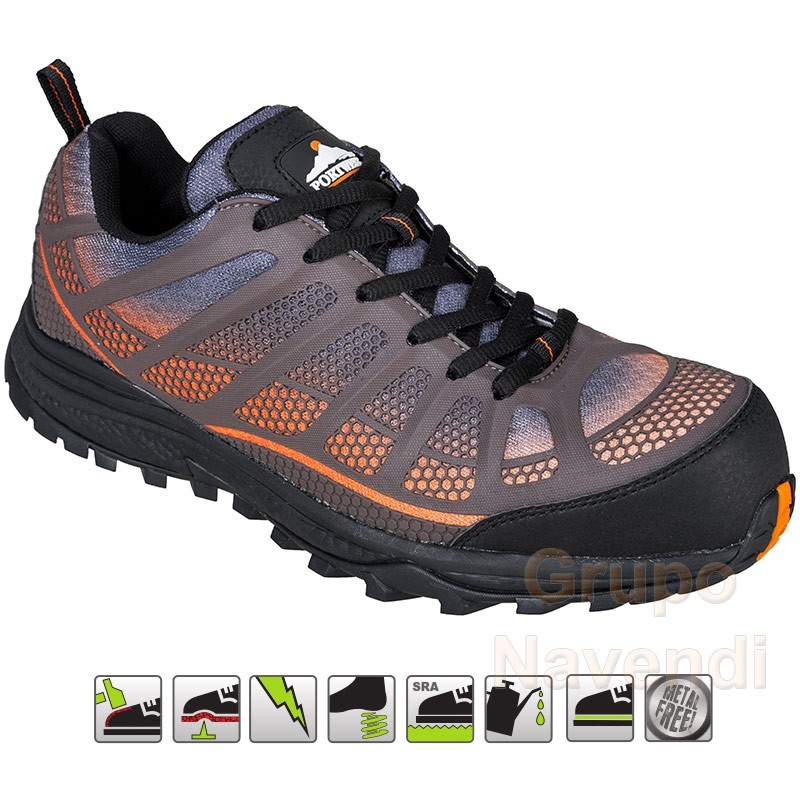 Zapatos deportivos de seguridad no metálicos S1P SRC