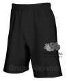 Bermuda con bolsillos de Fruit of th Loom para hombre color negro