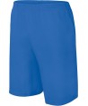 Bermuda de felpa con cintura elástica y bolsillos para hombre color royal