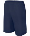 Bermuda de felpa con cintura elástica y bolsillos para hombre color marino