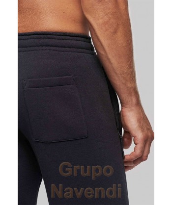 Bermuda deportivo de felpa con 3 bolsillos para hombre color marino