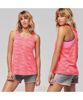 Bermuda short de algodón con cintura elástica sin bolsillos para mujer