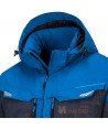Parka bicolor, impermeable, multielástica con capucha