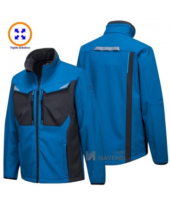 Softshell multi elástico, bicolor e impermeable