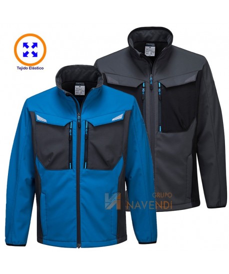 Softshell multi elástico, bicolor e impermeable
