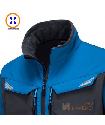 Softshell multi elástico, bicolor e impermeable