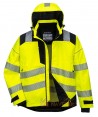 Chubasquero alta visibilidad impermeable y transpirable bicolor