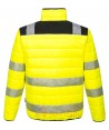 Cazadora de alta visibilidad tipo plumas con forro Insulatex amarillo flúor y negro, PW371 de Portwest