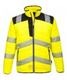 Cazadora de alta visibilidad tipo plumas con forro Insulatex amarillo flúor y negro, PW371 de Portwest