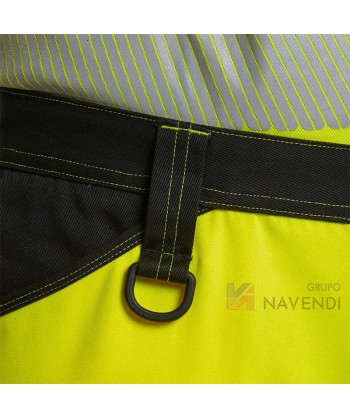 Pantalón bicolor de alta visibilidad muy grueso con cintas segmentadas