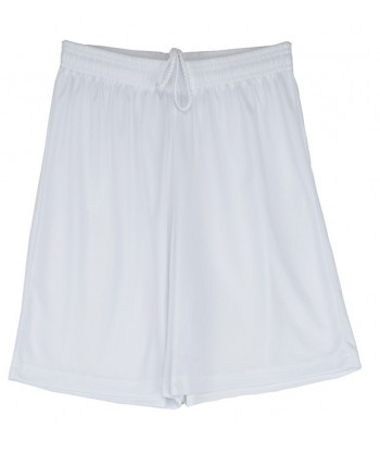 Short económico de niño para equipaciones deportivas color blanco