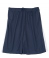 Short bicolor deportivo sin bolsillos para adulto color marino y blanco