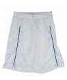 Short bicolor deportivo sin bolsillos para niño color blanco y royal