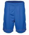 Short para niños, sin bolsillos con ribete a contraste para baloncesto color royal