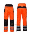 Pantalón impermeable y transpirable bicolor de alta visibilidad para lluvia