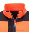 Chaqueta sudadera bicolor alta visibilidad con cintas segmentadas