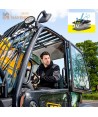 Cazadora con triple membrana impermeable y transpirable color negra