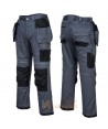 Pantalón bicolor, grueso y con refuerzos y bolsillos desmontables