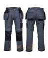 Pantalón bicolor, grueso y con refuerzos y bolsillos desmontables