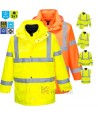 Parka acolchada alta visibilidad desmontable 5 en 1