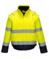 Cazadora bicolor de alta visibilidad con mangas desmontables Portwest C464