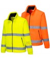 Chaqueta de forro polar amarillo alta visibilidad. Portwest F250