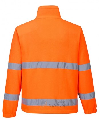 Chaqueta de forro polar naranja alta visibilidad. Portwest F250