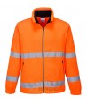 Chaqueta de forro polar naranja alta visibilidad. Portwest F250