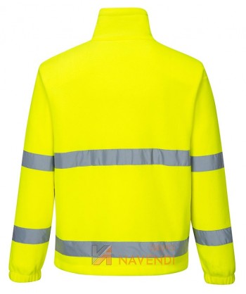 Chaqueta de forro polar amarillo alta visibilidad. Portwest F250