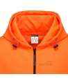 Chaqueta sudadera bicolor con capucha en marino/naranja alta visibilidad. Portwest B317