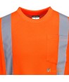 Camiseta bicolor bicapa de alta visibilidad manga larga