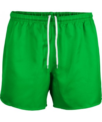 Bermuda de adulto con costuras reforzadas para equipaciones de rugby color verde