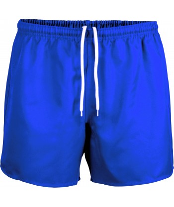 Bermuda de adulto con costuras reforzadas para equipaciones de rugby color royal