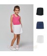 Falda pantalón de niña con bolsillos para actividades deportivas, color blanco