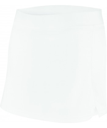 Falda pantalón de niña con bolsillos para actividades deportivas, color blanco