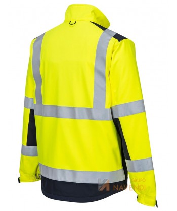 Cazadora softshell ignífuga multinorma con fibra modacrílica ARC 2
