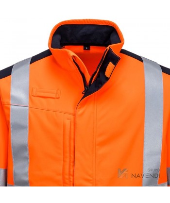 Cazadora softshell ignífuga multinorma con fibra modacrílica ARC 2