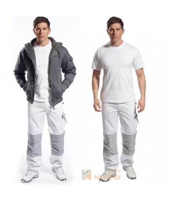 Pantalón bicolor multibolsillos especial para pintores