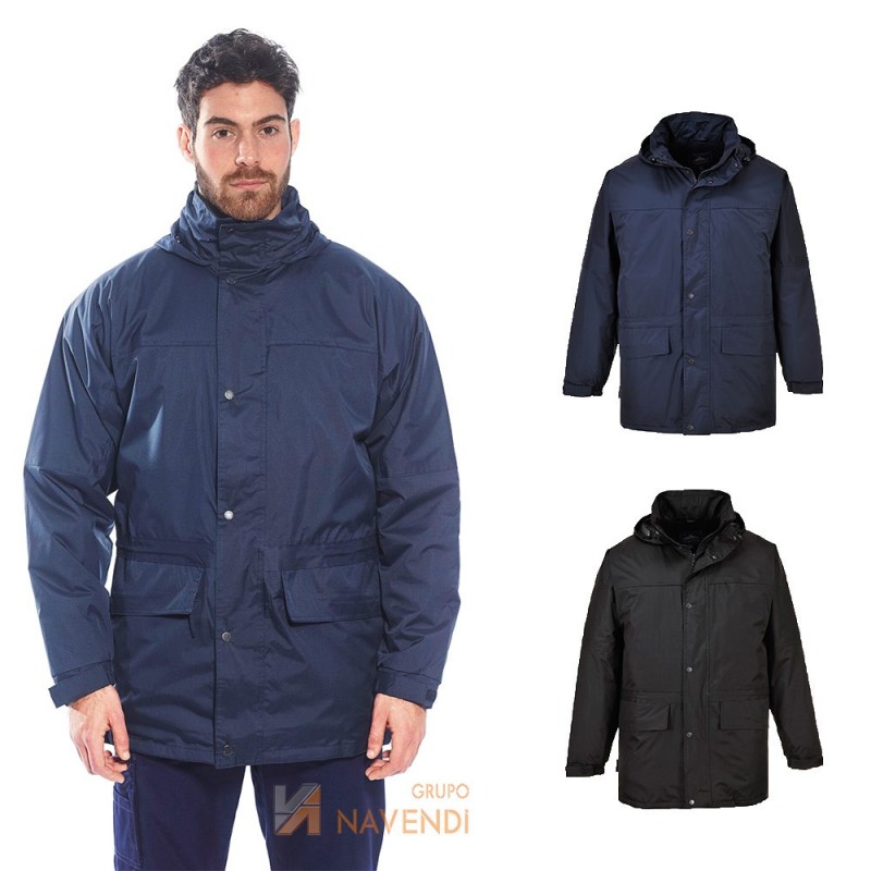 Parka impermeable con forro polar