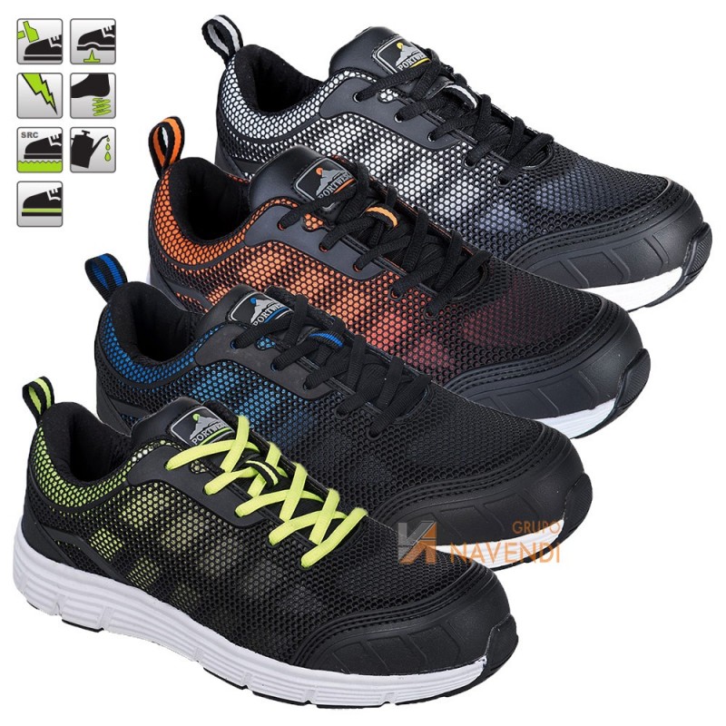 Zapatos deportivos de seguridad tipo trekking  S1P SRC E A