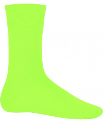 Calcetines finos elásticos con efecto brillo color lima