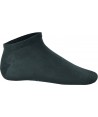 Calcetín deportivo tobillero de bambú color gris oscuro