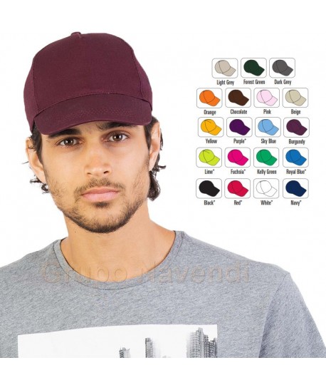 Gorra de algodón ajustable mediante cinta de velcro para adulto