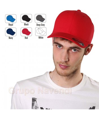 Gorra Flexfit de algodón de medio perfil para adulto