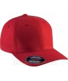 Gorra Flexfit de algodón de medio perfil para adulto color  rojo
