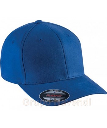 Gorra Flexfit de algodón de medio perfil para adulto color  royal
