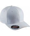 Gorra Flexfit de algodón de medio perfil para adulto color blanco