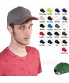 Gorra con sandwich contrastado con cierre de hebilla para adulto color gris